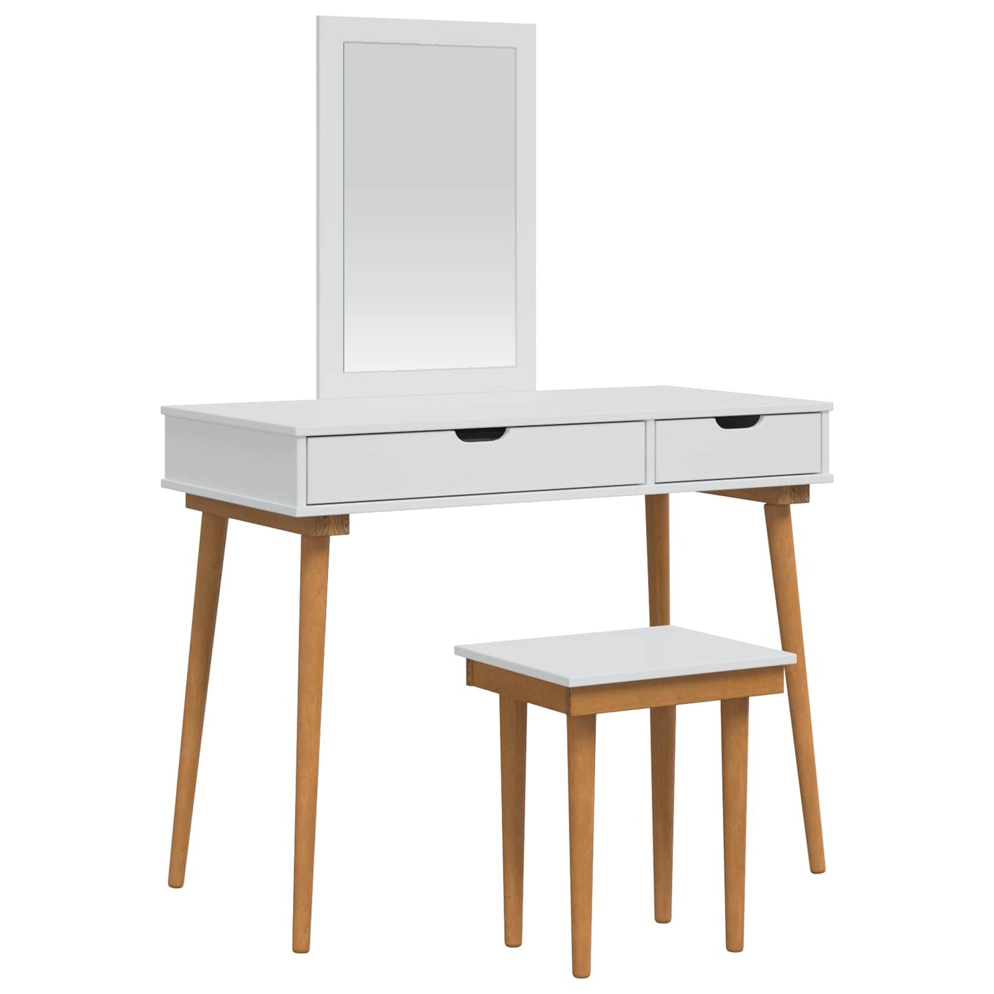 Sminkebordsett FAUSKE 3 pcs Hvit 100 x 50 x 143 cm