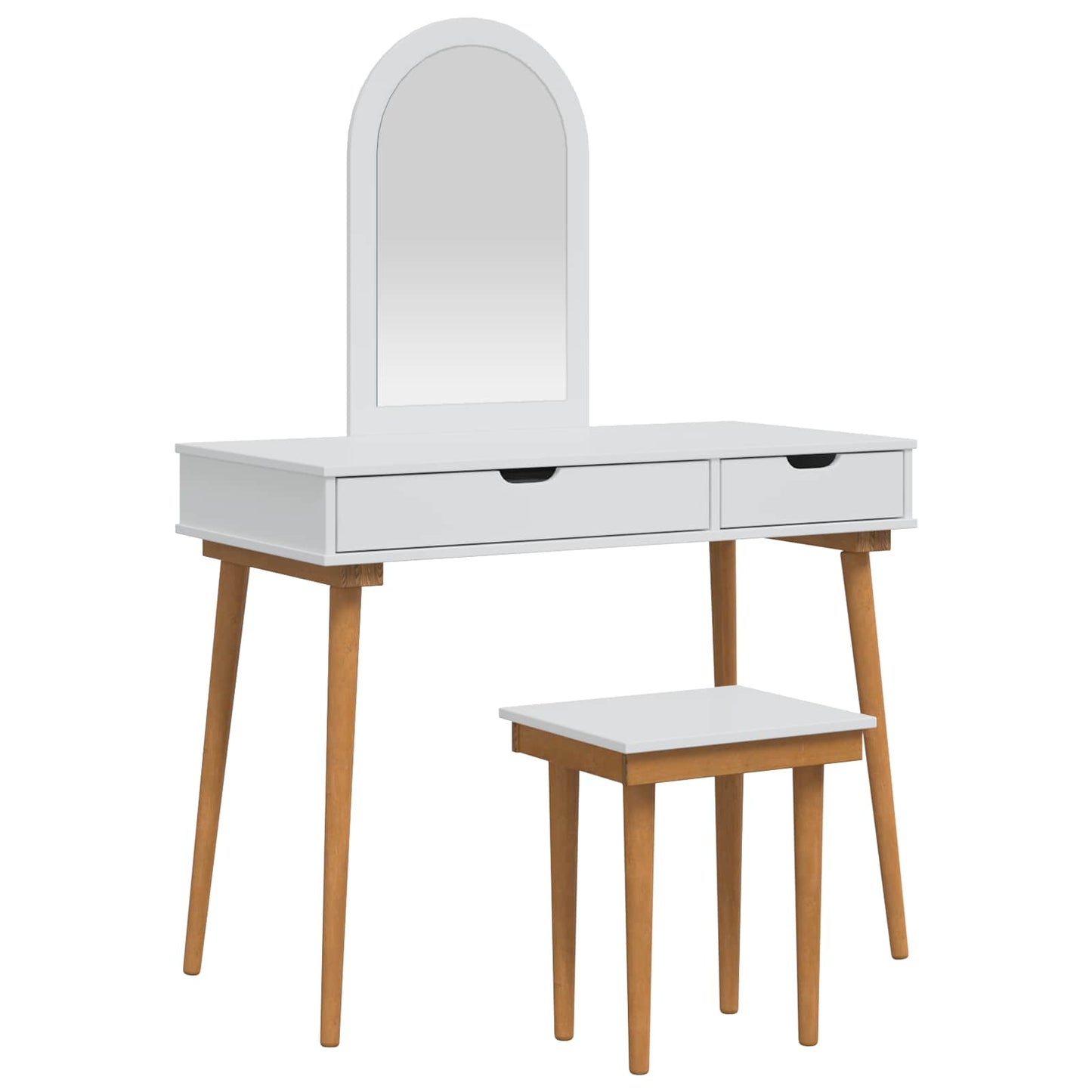 Sminkebordsett FAUSKE 3 pcs Hvit 100 x 50 x 143 cm