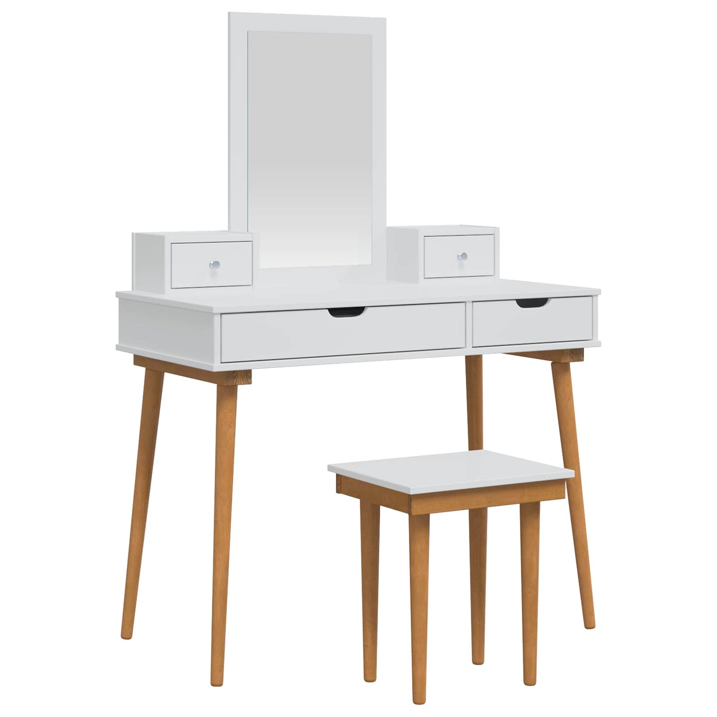 Sminkebordsett FAUSKE 5 pcs Hvit 100 x 50 x 143 cm