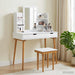 Sminkebordsett FAUSKE 5 stk. Hvit 100 x 50 x 143 cm