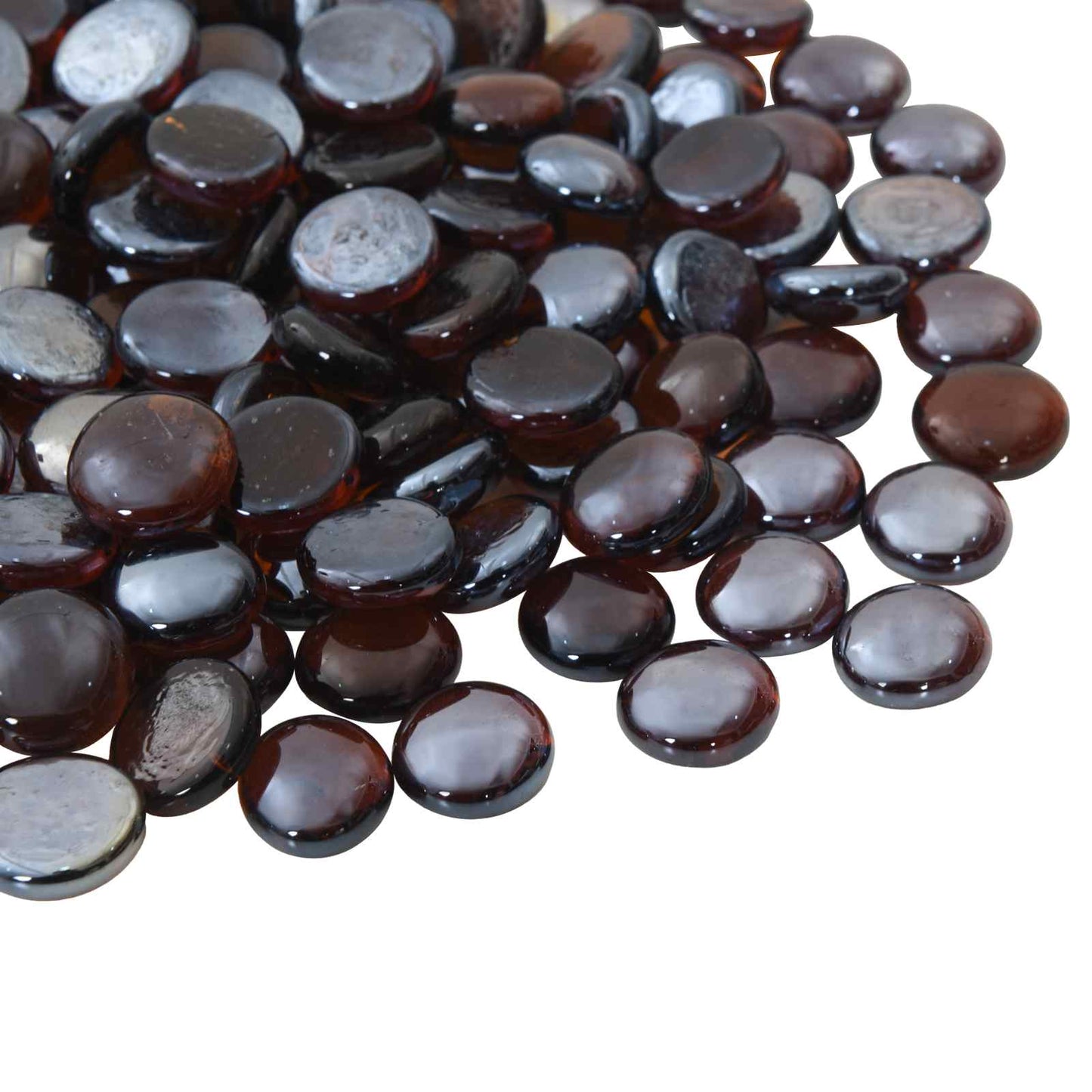 Glassnugget 17-19 mm Amber flash Glass