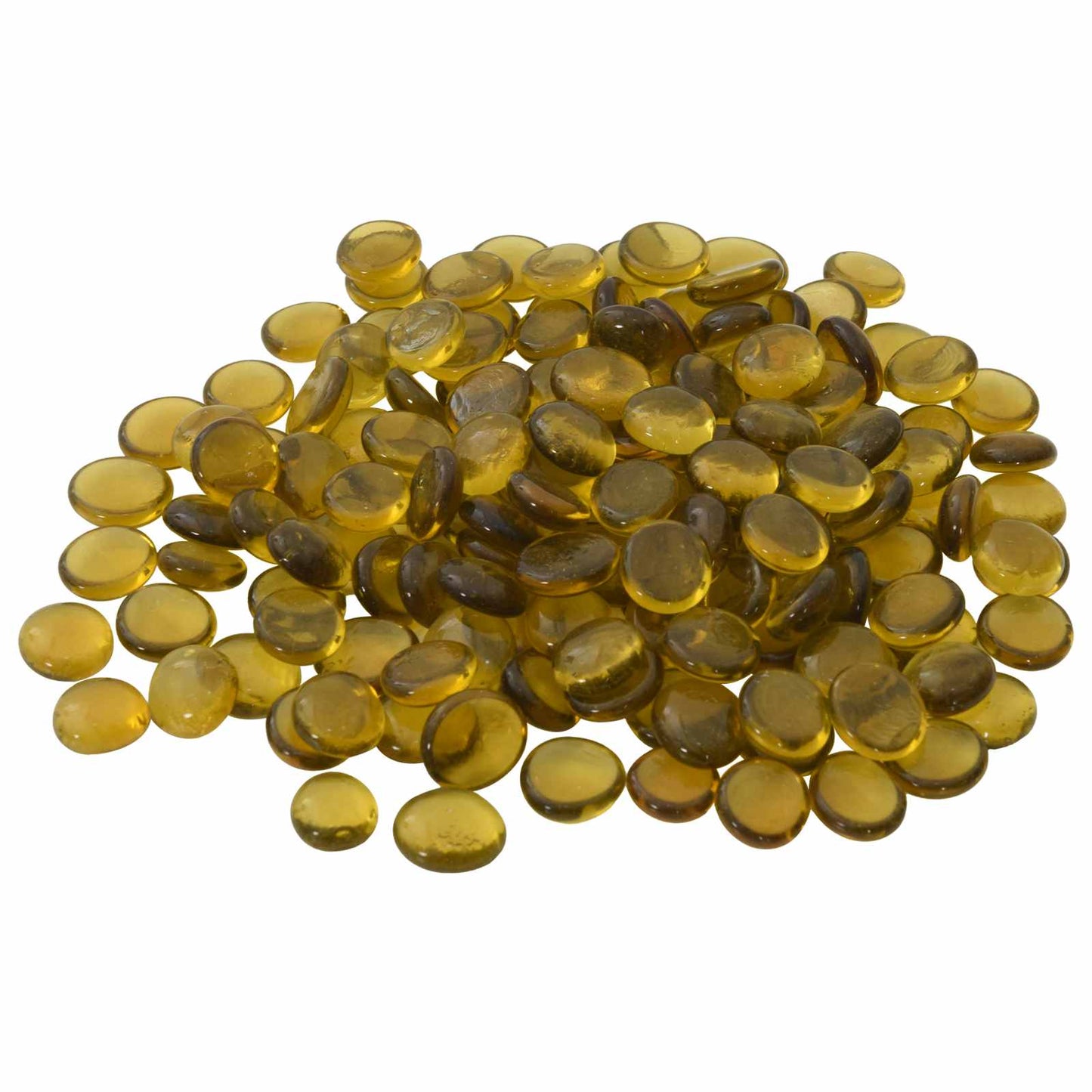 Glassnugget 17-19 mm Gul Glass