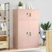 Oppbevaringsskap 2 stk. Rosa 90 x 40 x 145 cm Stål Låsbar
