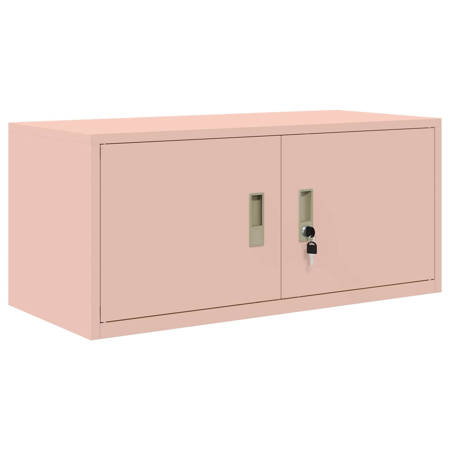 Oppbevaringsskap 2 stk. Rosa 90 x 40 x 145 cm Stål Låsbar