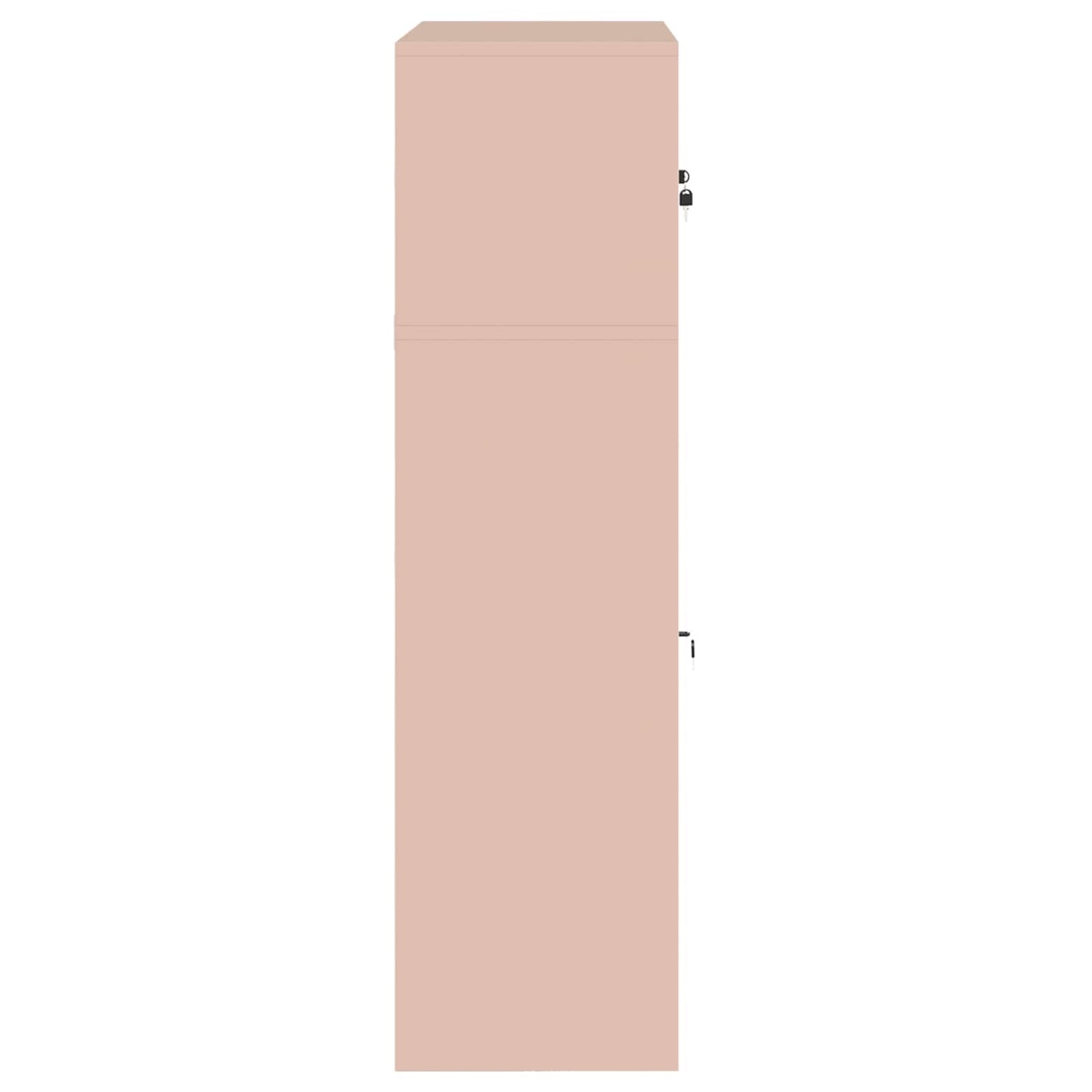 Oppbevaringsskap 2 stk. Rosa 90 x 40 x 145 cm Stål Låsbar