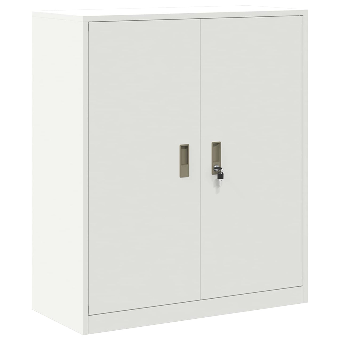 Oppbevaringsskap 2 stk. Hvit 90 x 40 x 145 cm Stål Låsbar