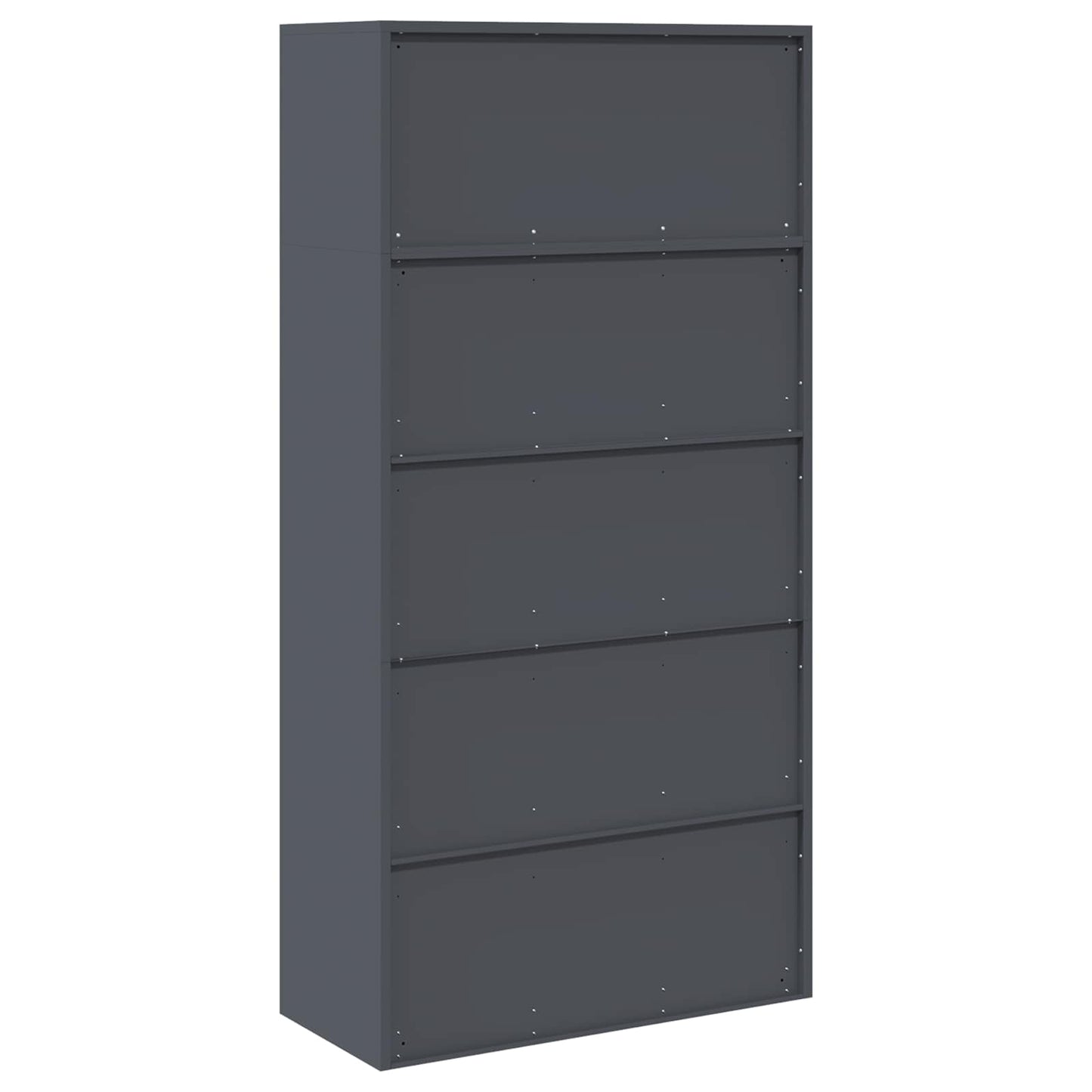 Oppbevaringsskap 2 stk. Antrasitt 90 x 40 x 180 cm Stål Låsbar