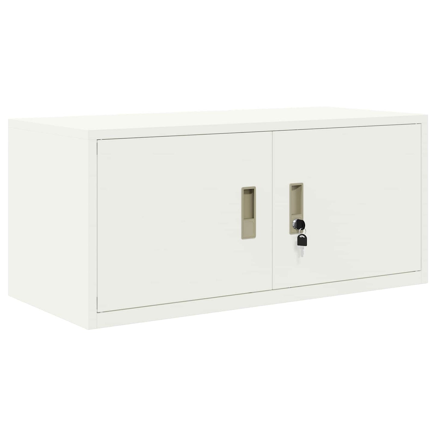 Oppbevaringsskap 2 stk. Hvit 90 x 40 x 180 cm Stål Låsbar