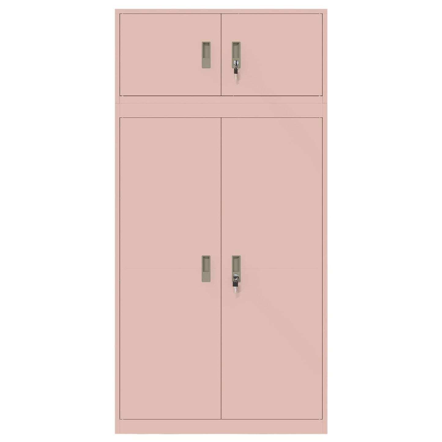 Oppbevaringsskap 2 stk. Rosa 90 x 40 x 220 cm Stål Låsbar