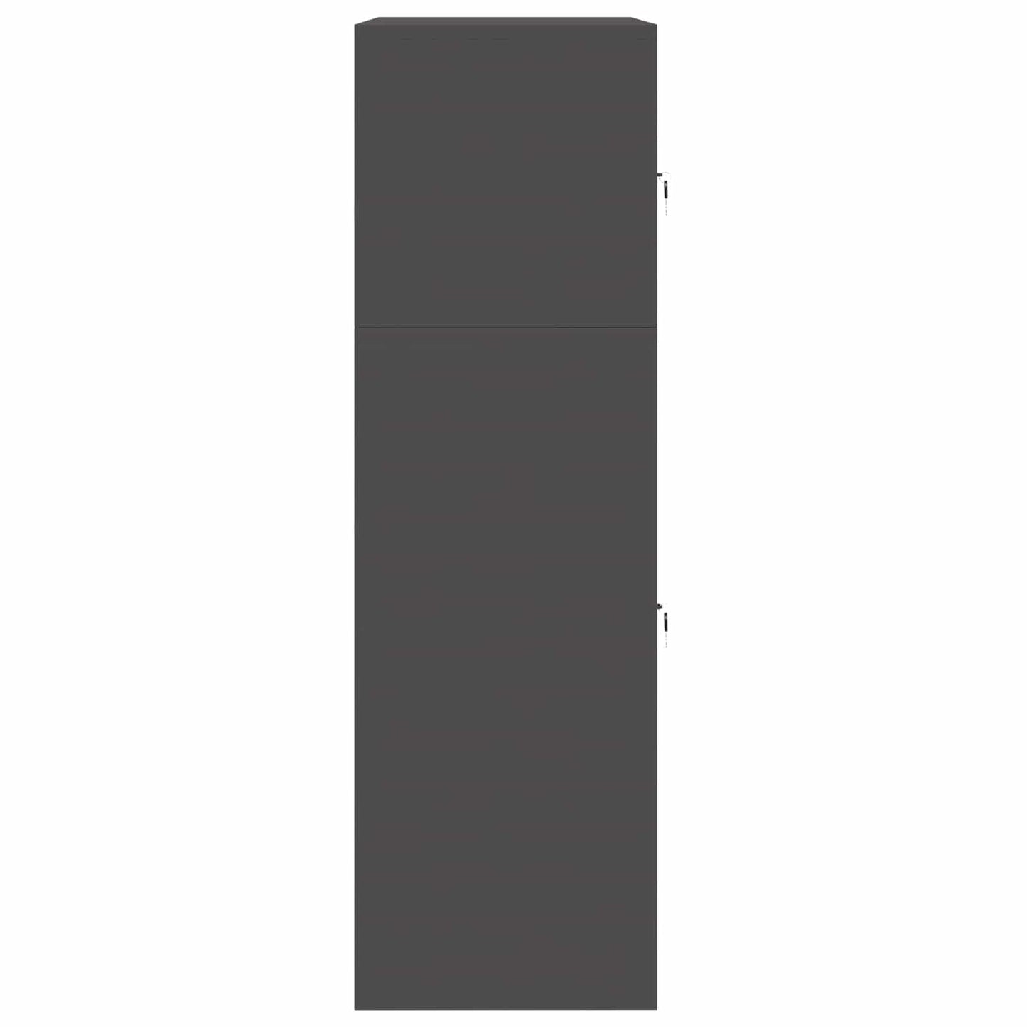 Oppbevaringsskap 2 stk. Svart 80 x 40 x 130 cm Stål Låsbar