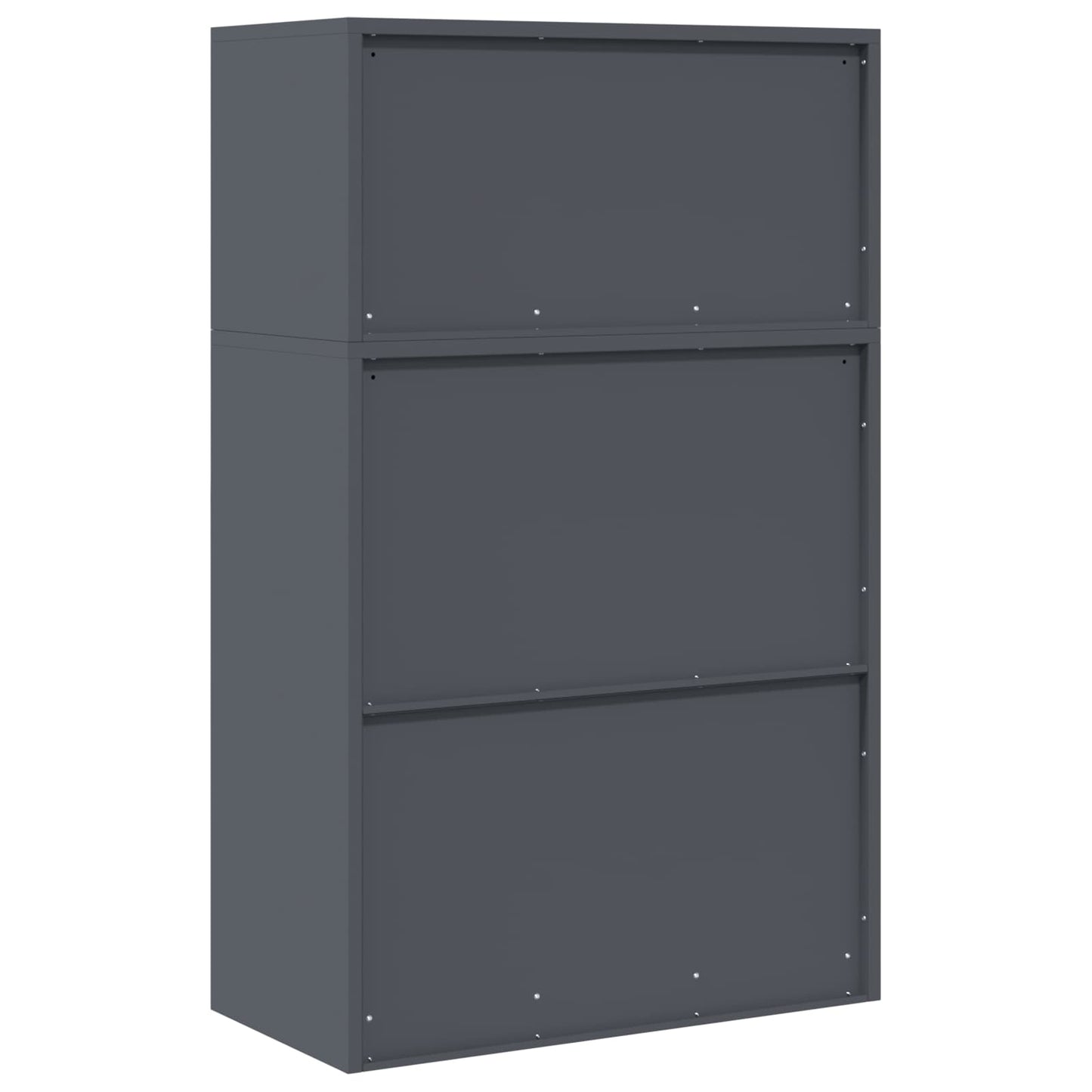 Oppbevaringsskap 2 stk. Antrasitt 80 x 40 x 130 cm Stål Låsbar