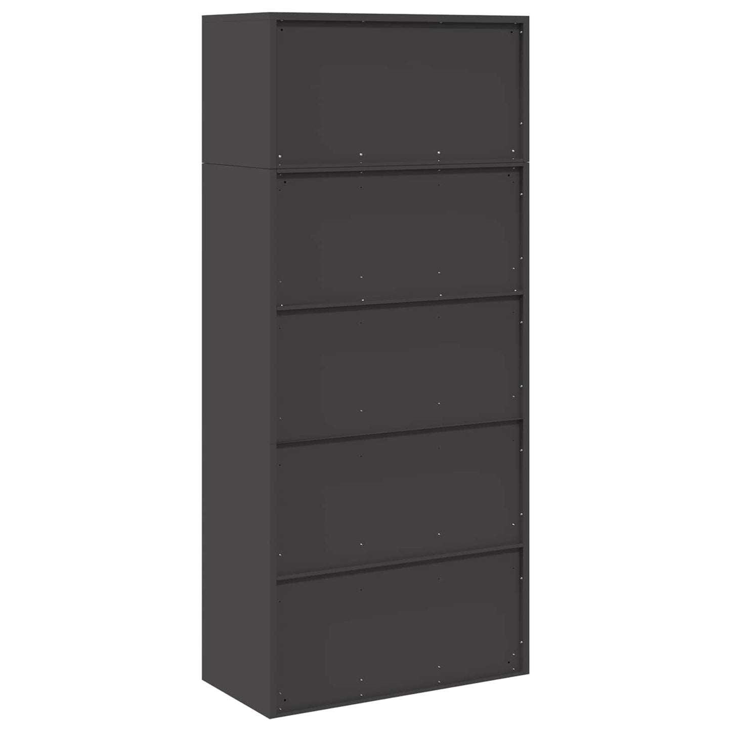 Oppbevaringsskap 2 stk. Svart 80 x 40 x 180 cm Stål Låsbar