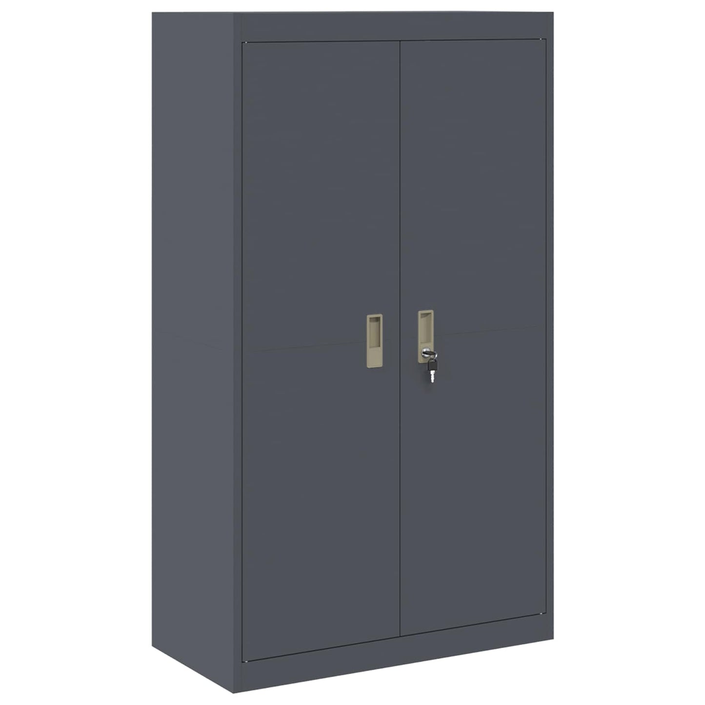 Oppbevaringsskap 2 stk. Antrasitt 80 x 40 x 180 cm Stål Låsbar