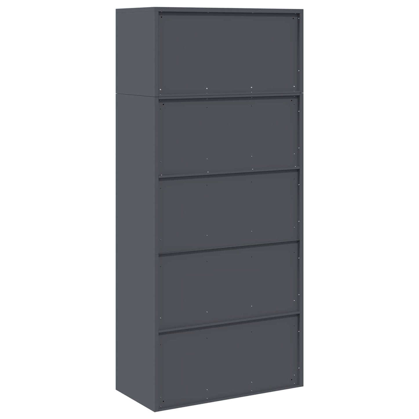 Oppbevaringsskap 2 stk. Antrasitt 80 x 40 x 180 cm Stål Låsbar