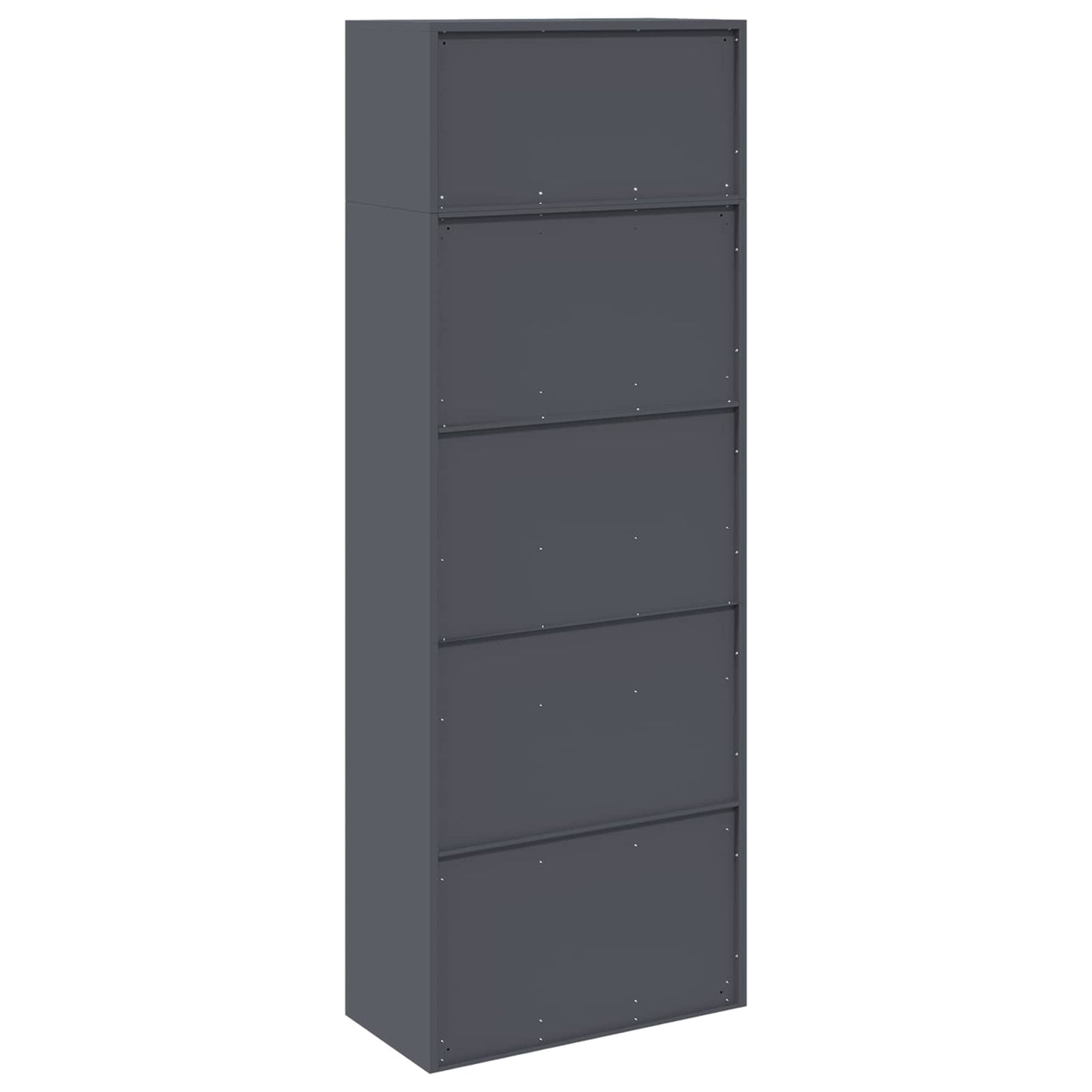 Oppbevaringsskap 2 stk. Antrasitt 80 x 40 x 220 cm Stål Låsbar