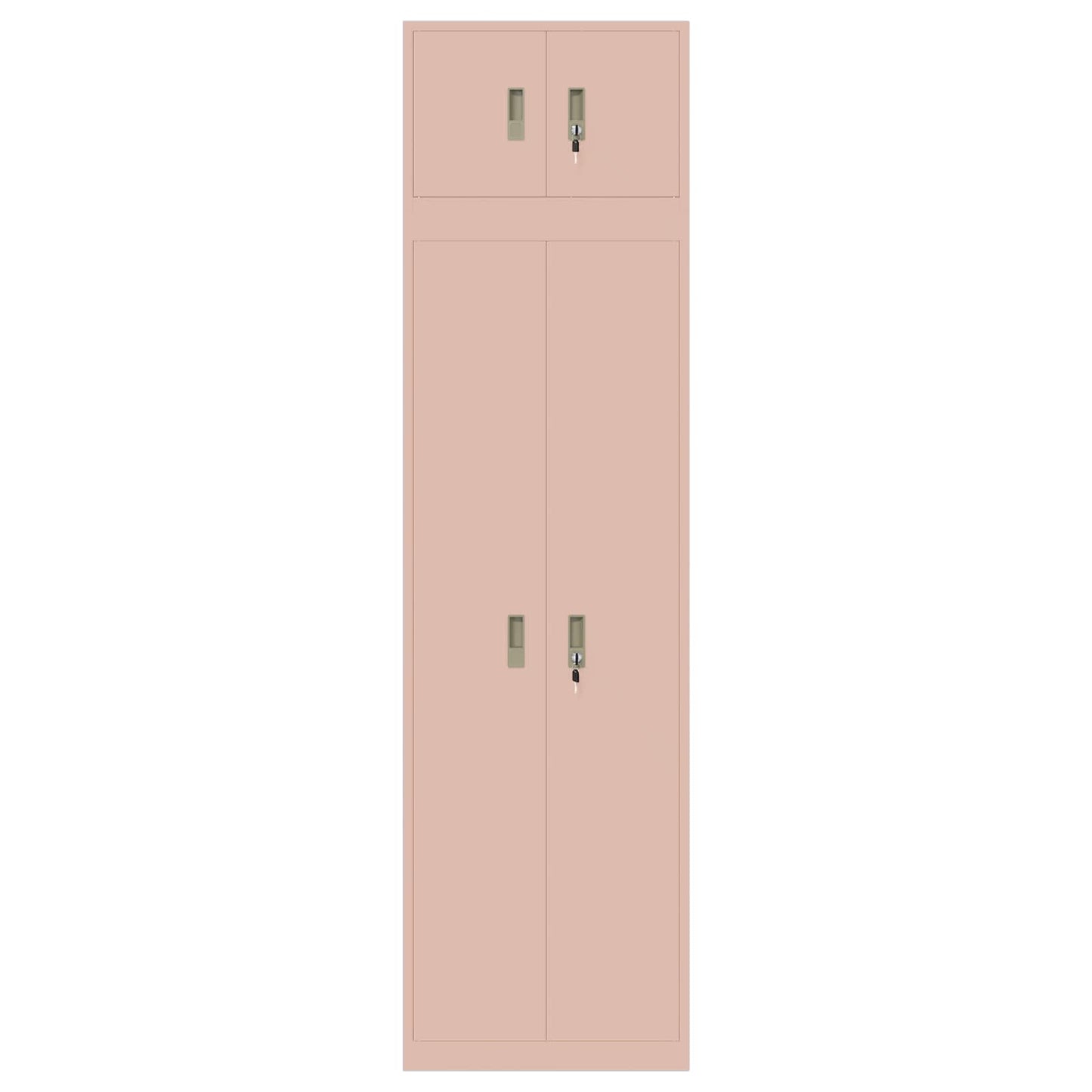 Oppbevaringsskap 2 stk. Rosa 60 x 40 x 220 cm Stål Låsbar
