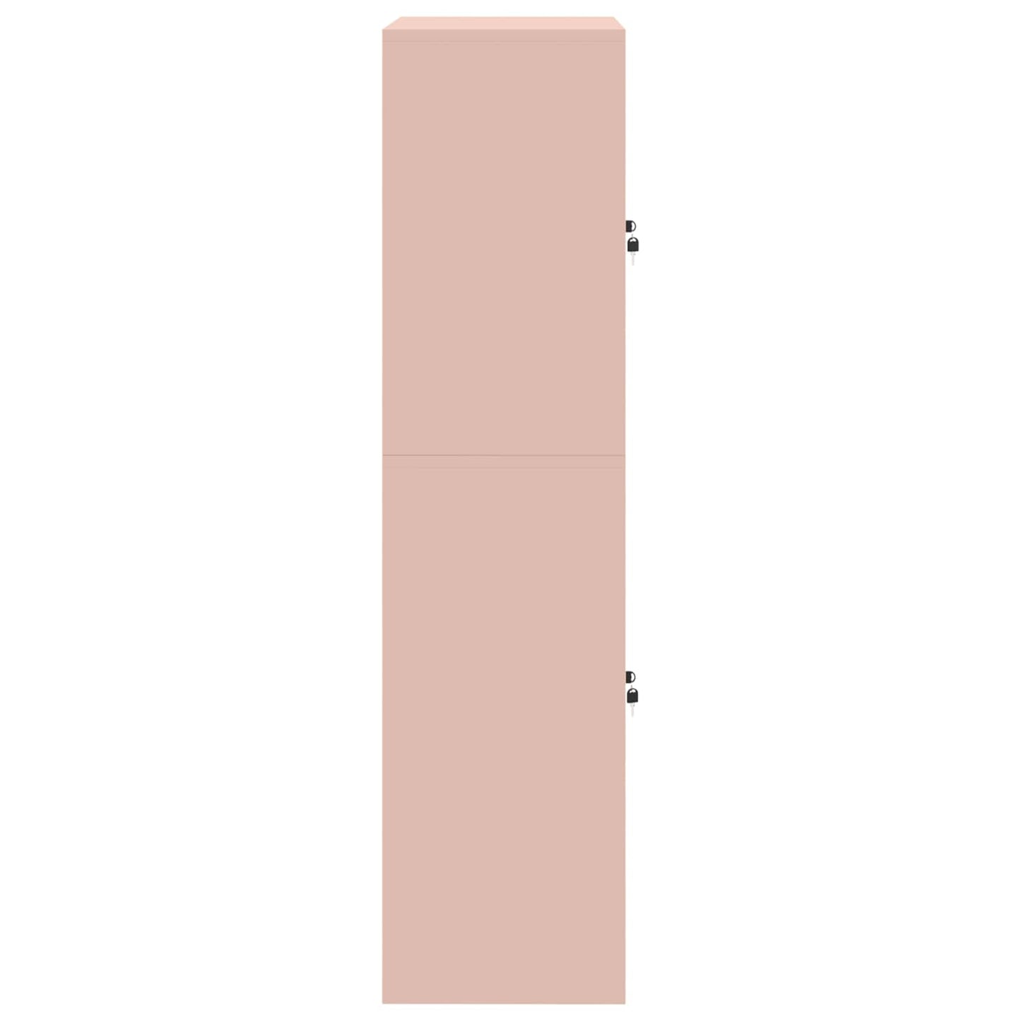 Oppbevaringsskap 2 stk. Rosa 90 x 40 x 160 cm Stål Låsbar