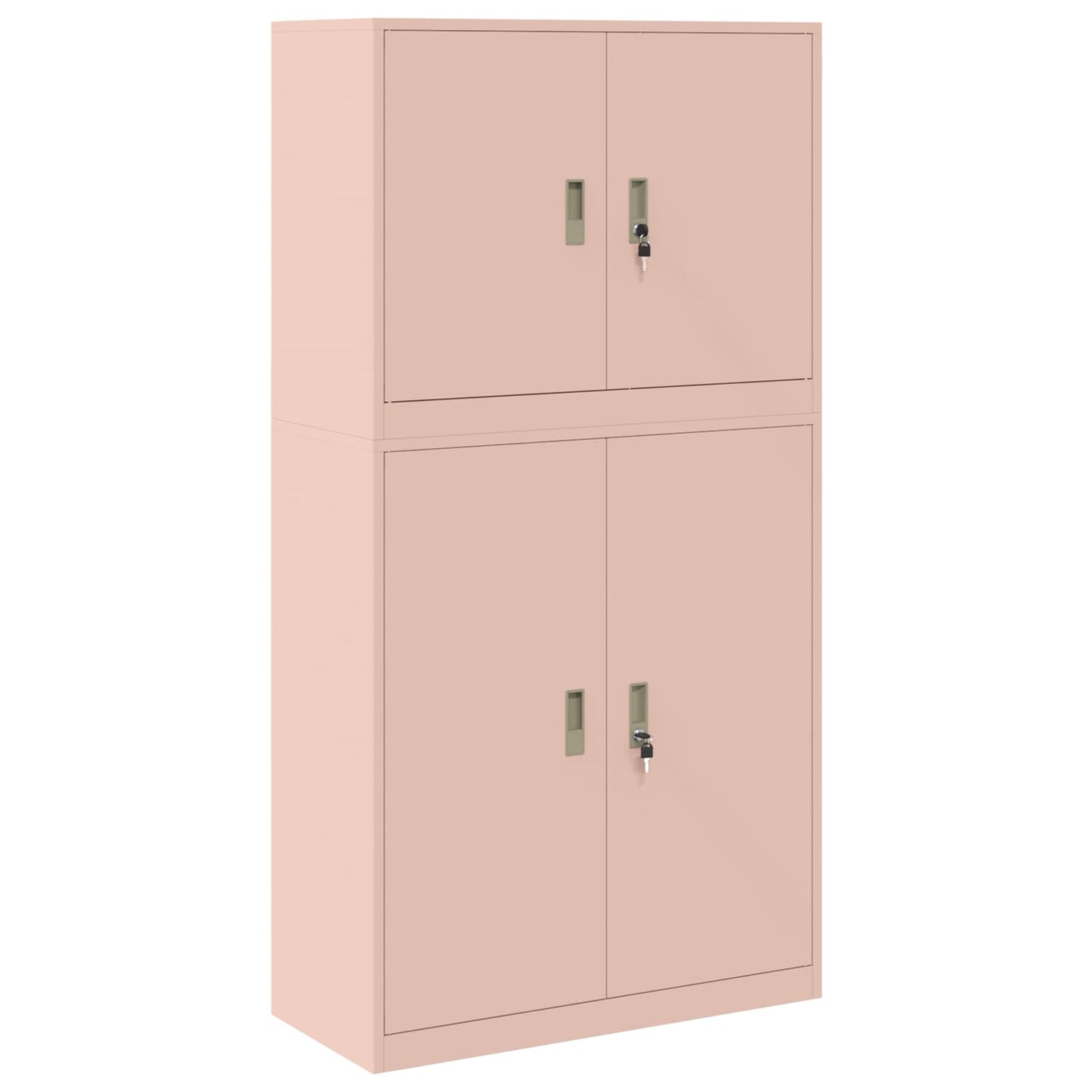 Oppbevaringsskap 2 stk. Rosa 90 x 40 x 175 cm Stål Låsbar