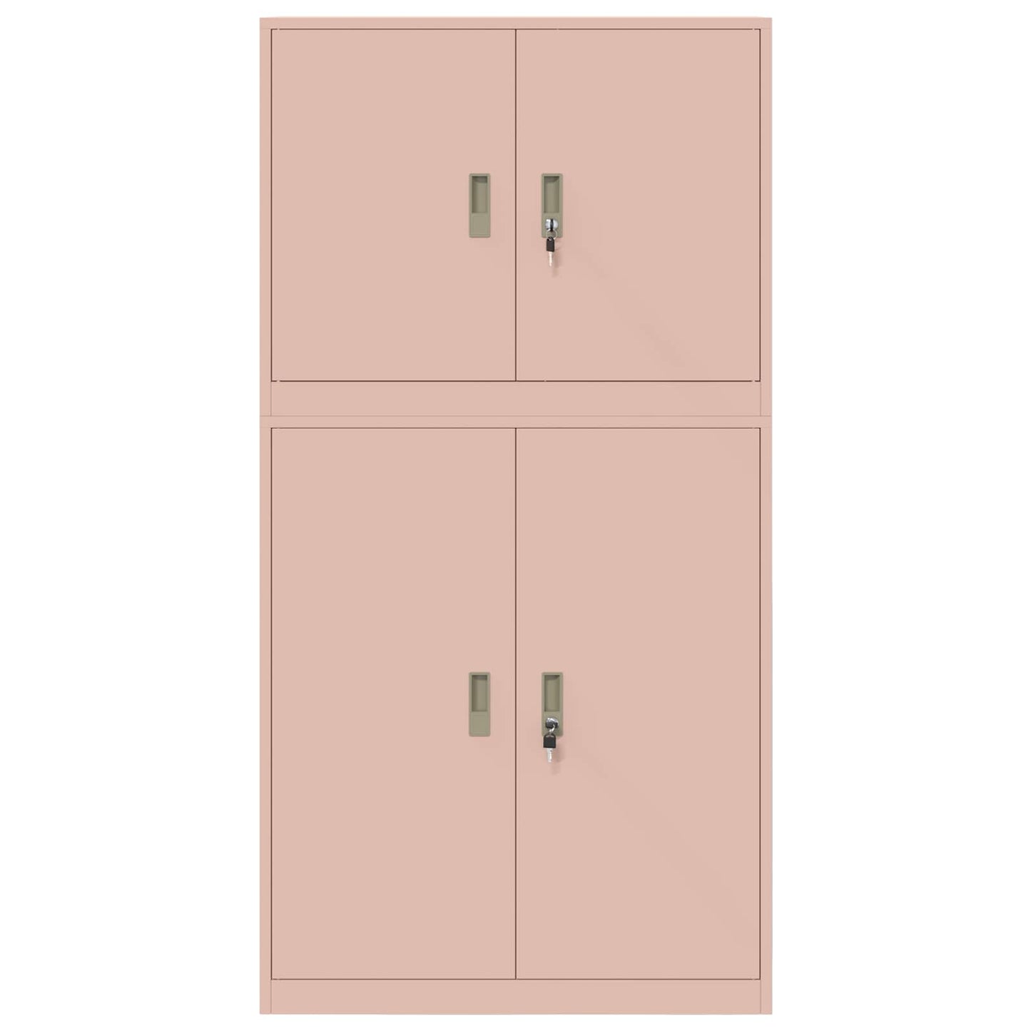 Oppbevaringsskap 2 stk. Rosa 90 x 40 x 175 cm Stål Låsbar