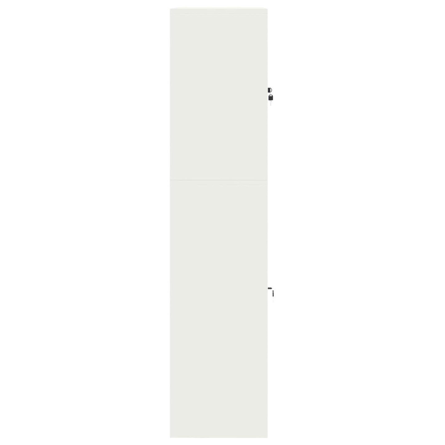 Oppbevaringsskap 2 stk. Hvit 90 x 40 x 175 cm Stål Låsbar