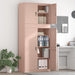 Oppbevaringsskap 2 stk. Rosa 90 x 40 x 210 cm Stål Låsbar
