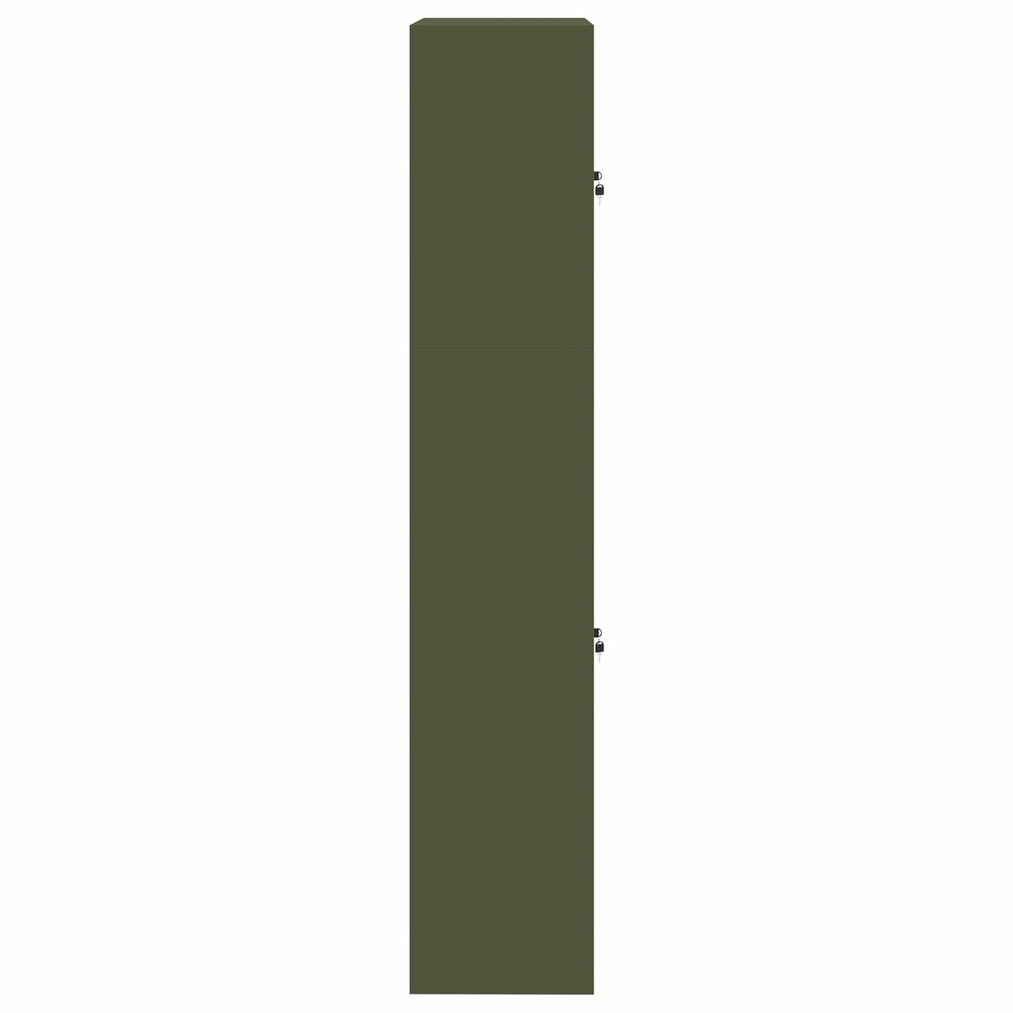 Oppbevaringsskap 2 stk. Olivengrønn 90 x 40 x 210 cm Stål
