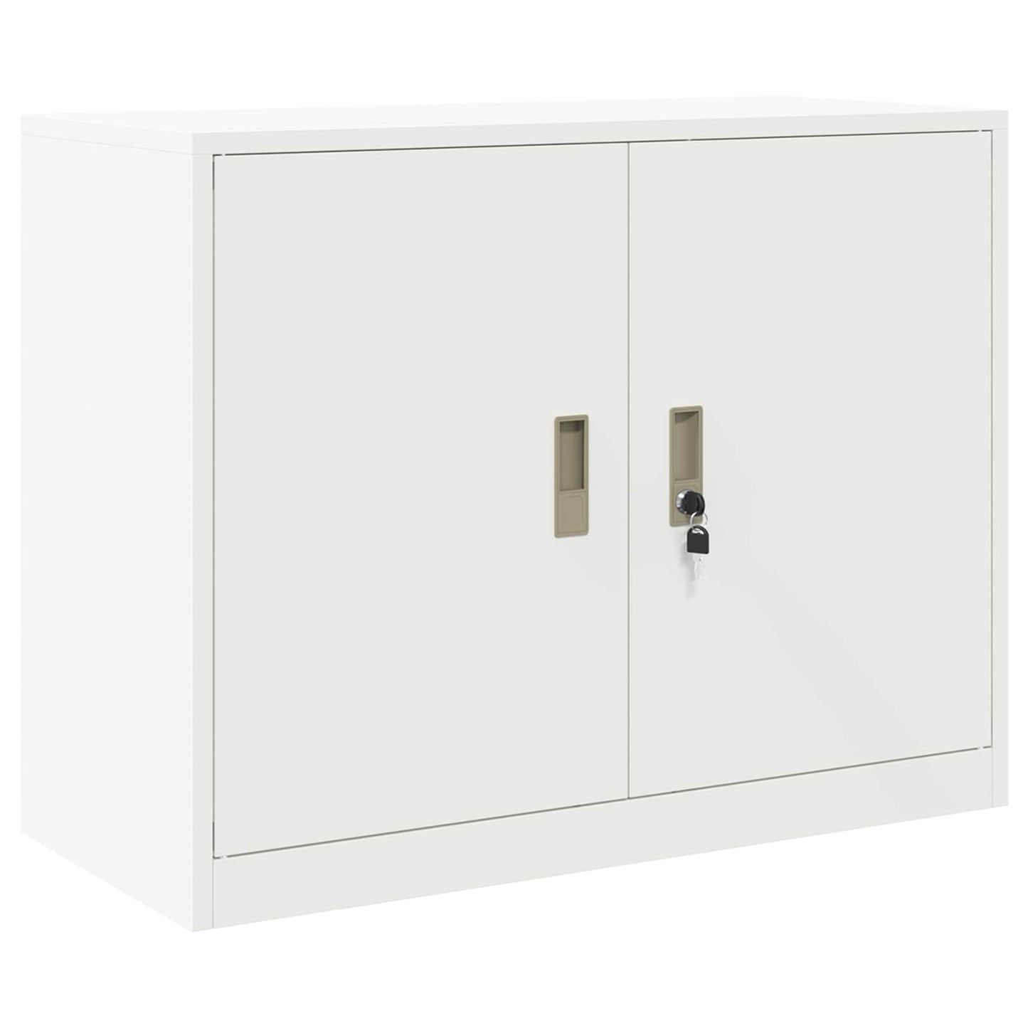 Oppbevaringsskap 2 stk. Hvit 90 x 40 x 210 cm Stål Låsbar