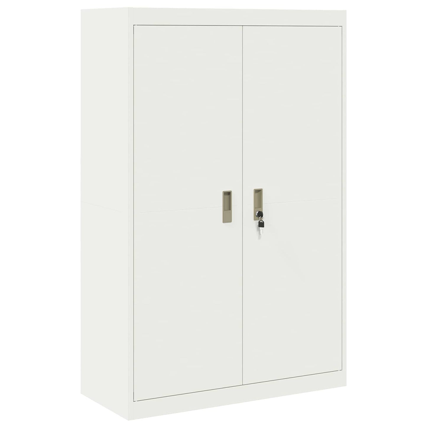 Oppbevaringsskap 2 stk. Hvit 90 x 40 x 210 cm Stål Låsbar