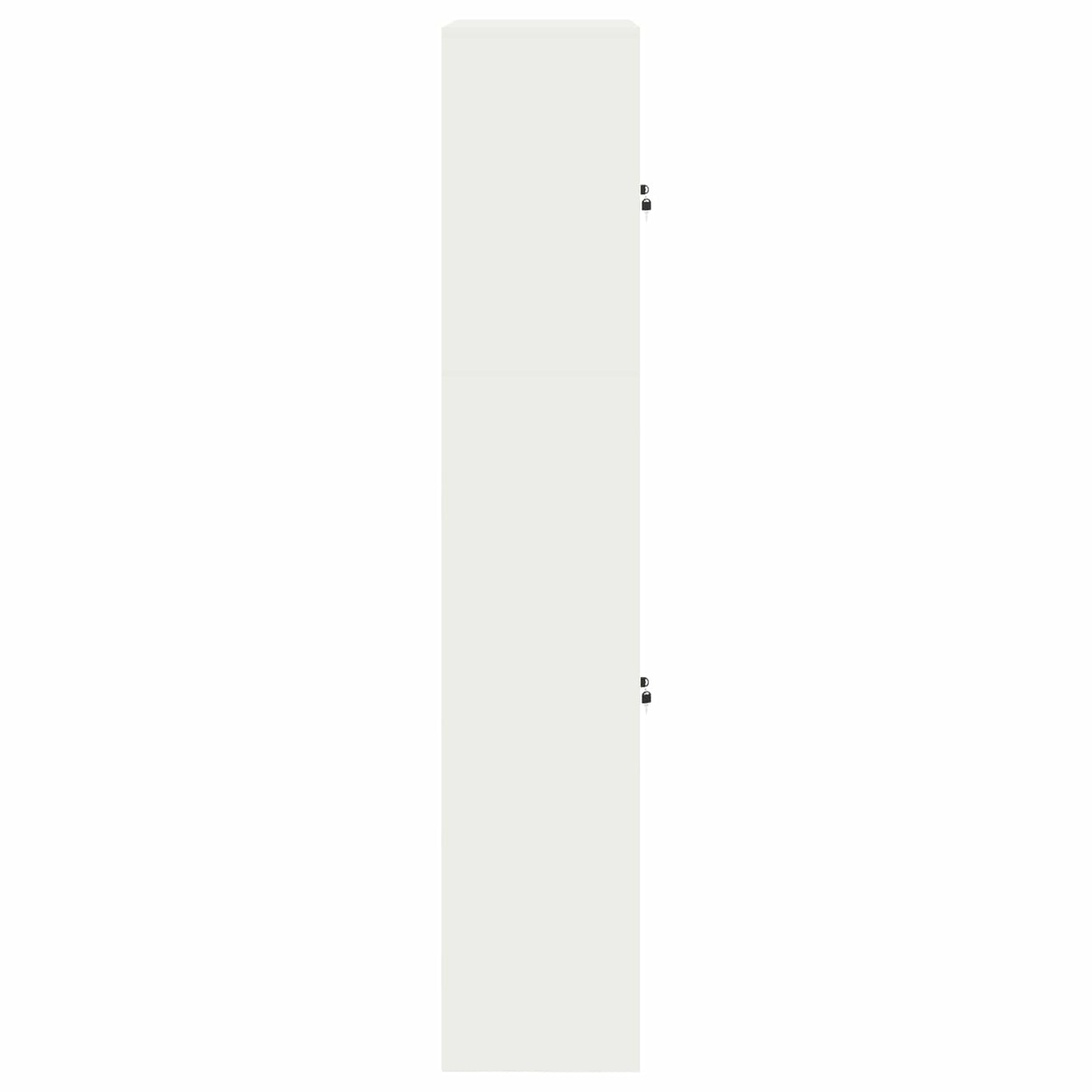 Oppbevaringsskap 2 stk. Hvit 90 x 40 x 210 cm Stål Låsbar