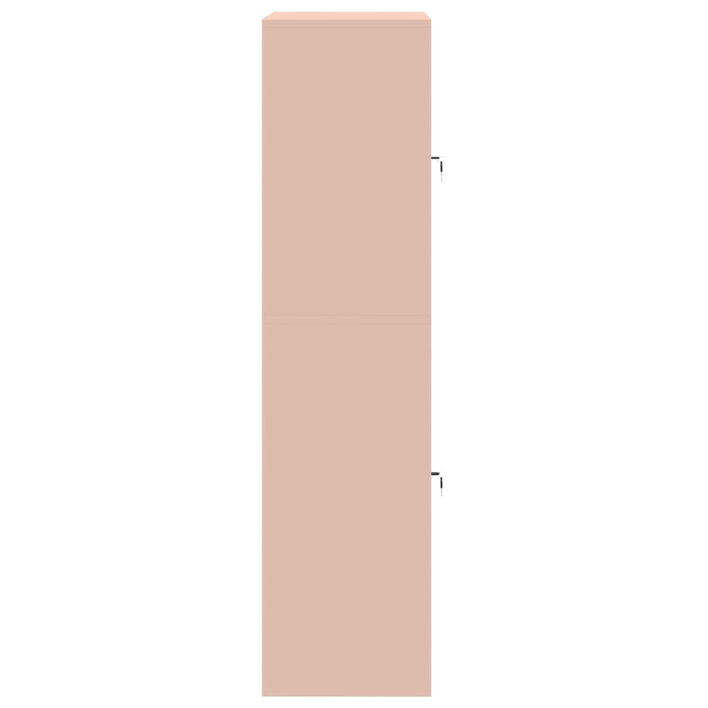 Oppbevaringsskap 2 stk. Rosa 80 x 40 x 160 cm Stål Låsbar