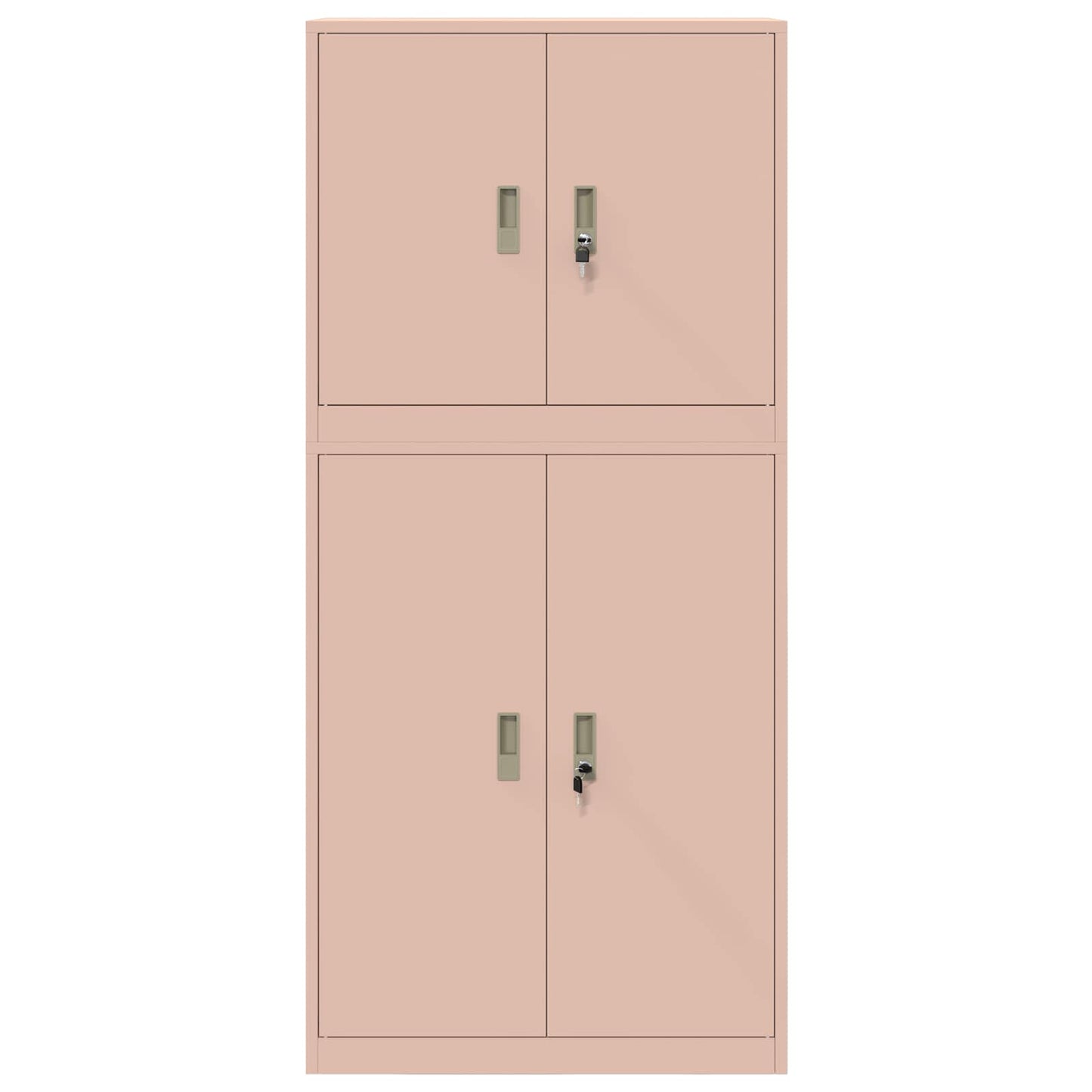 Oppbevaringsskap 2 stk. Rosa 80 x 40 x 175 cm Stål Låsbar