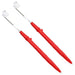 Paraply med klemme 2 pcs Mursteinsrød Ø 105 x 86 cm