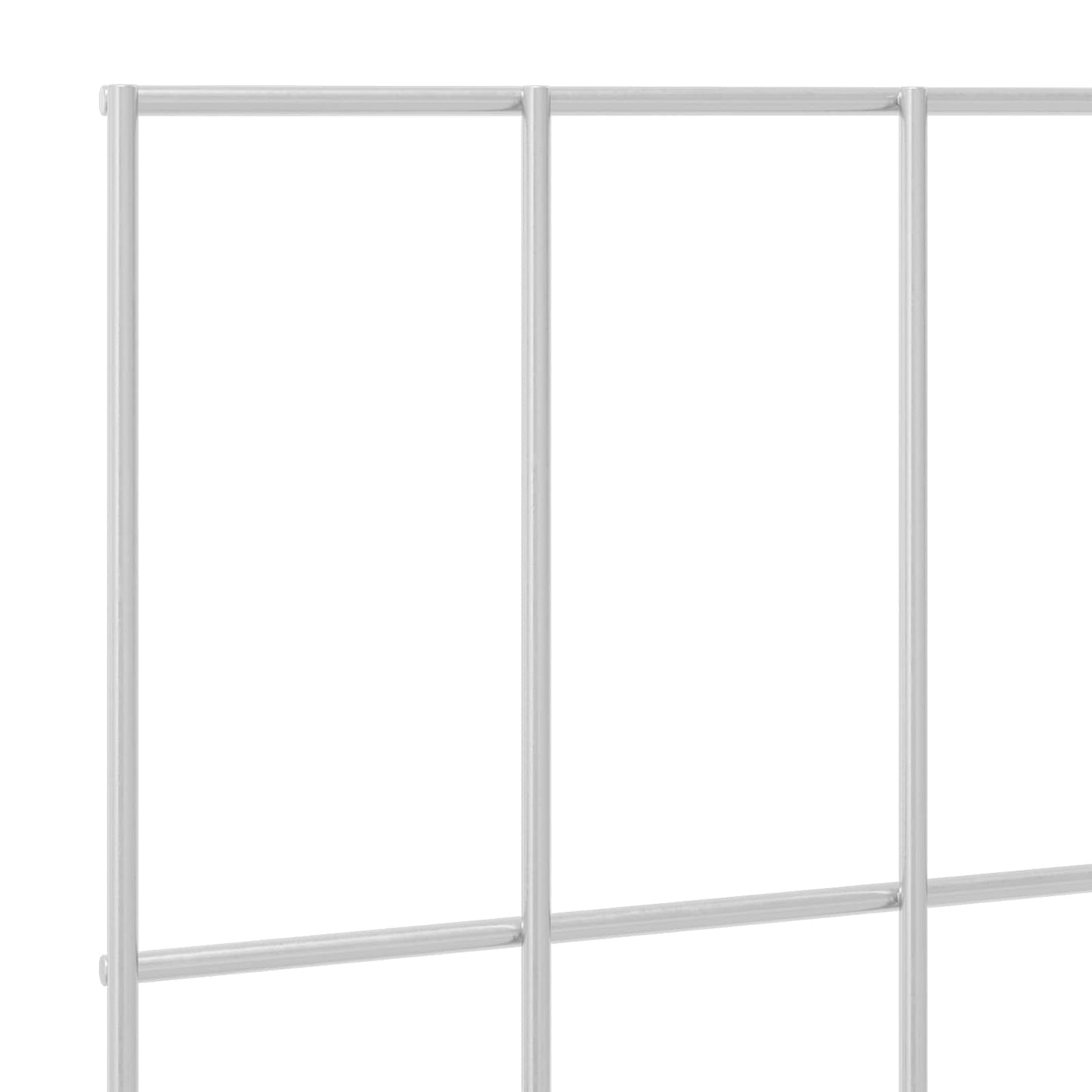 Hagegjerdepanel 12 stk. 25 x 30 cm Galvanisert stål Sølv
