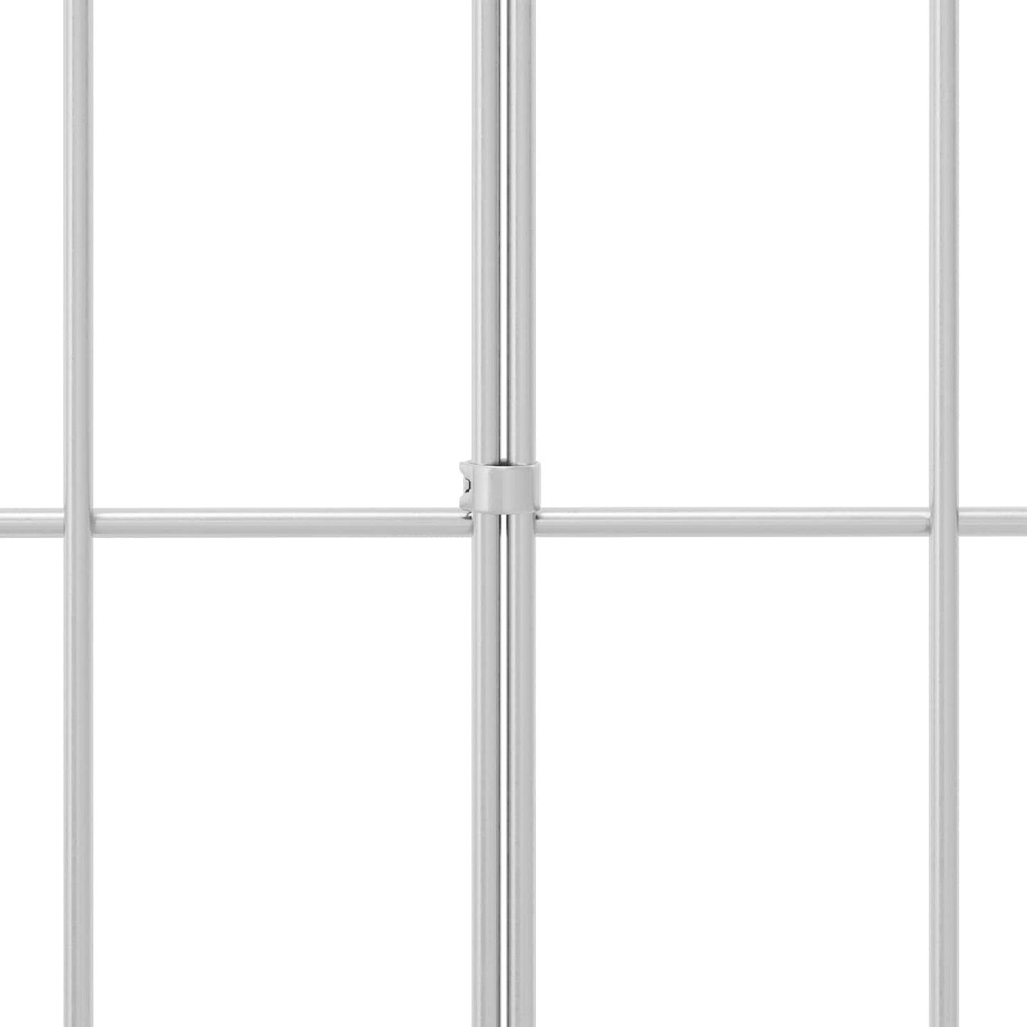 Hagegjerdepanel 48 stk. 100 x 30 cm Galvanisert stål Sølv