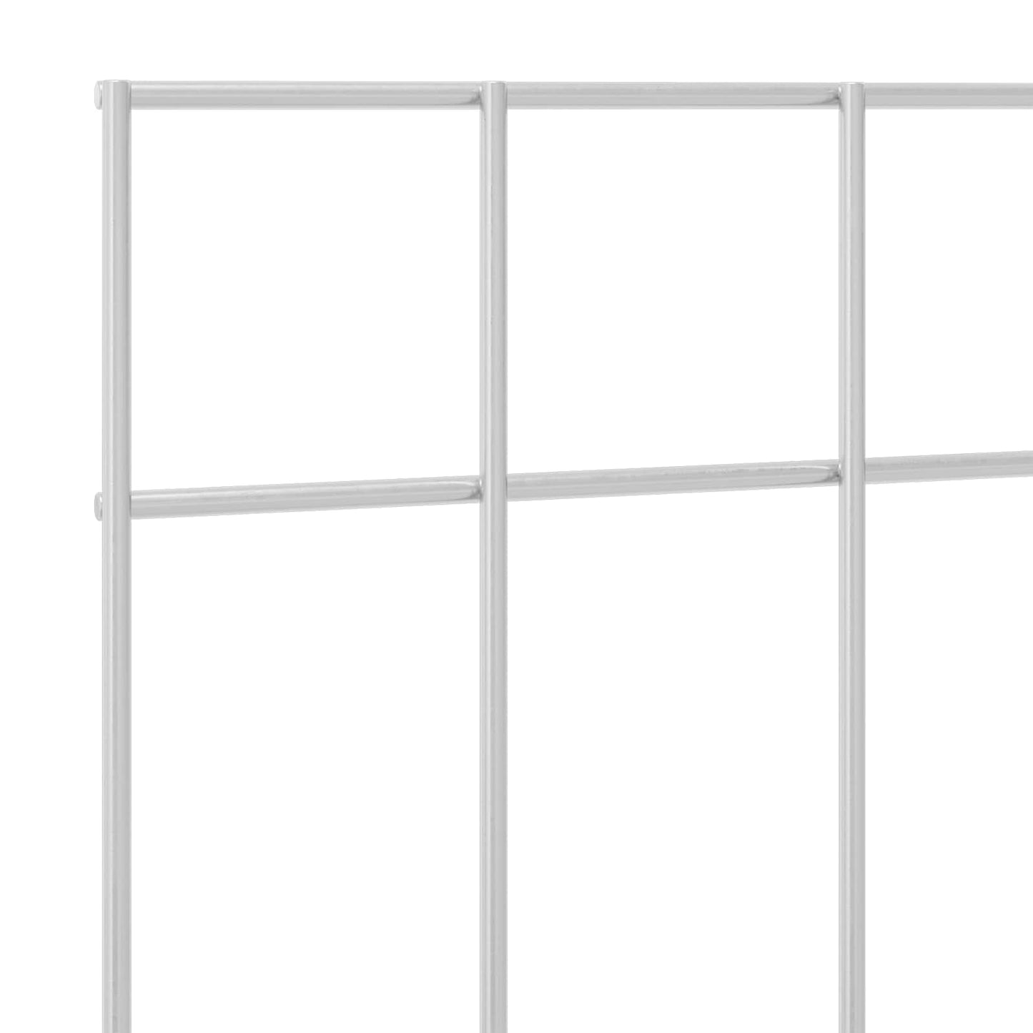 Hagegjerdepanel 12 stk. 25 x 30 cm Galvanisert stål Sølv