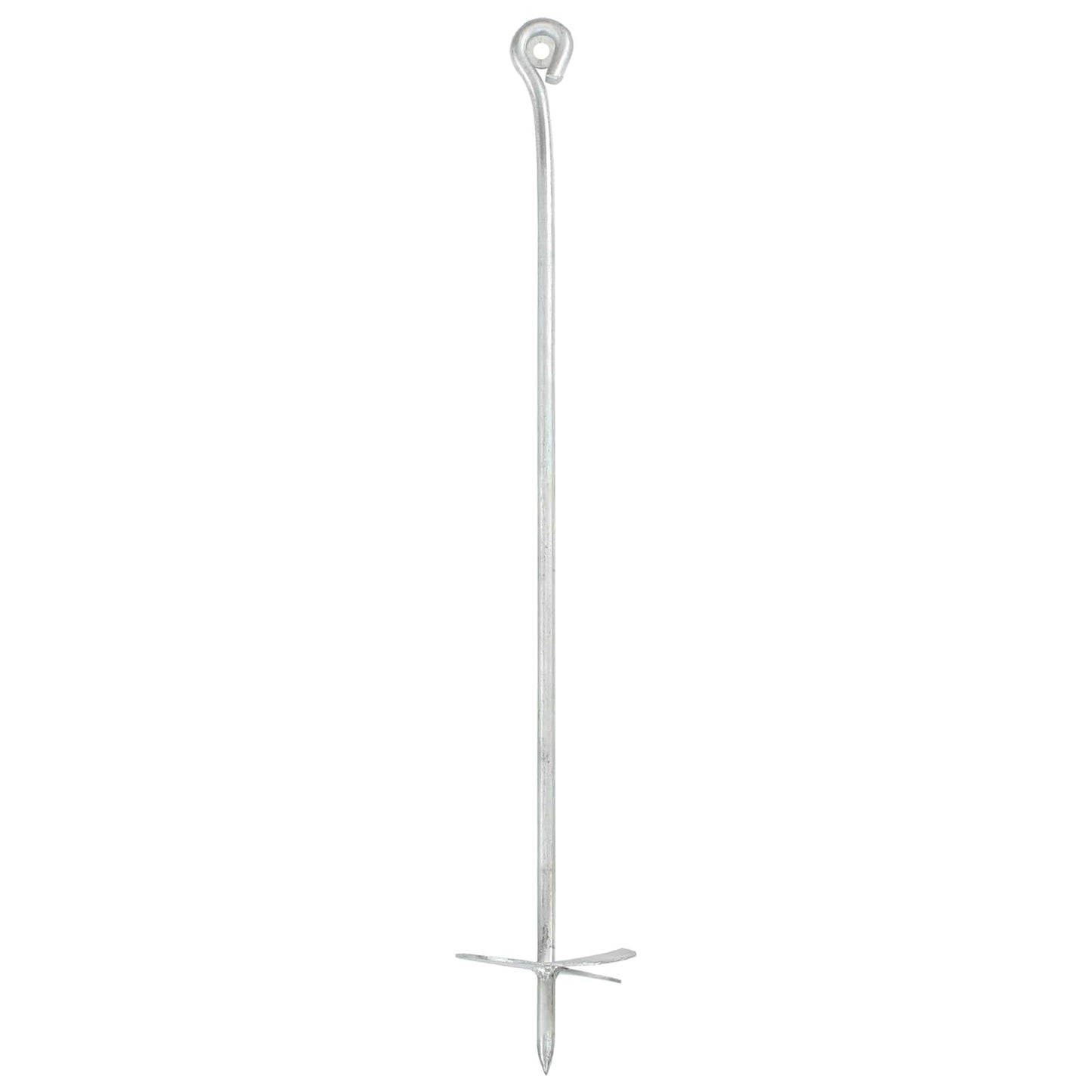 Jordanker 6 pcs Sølv Ø10 x 60 cm Galvanisert metall