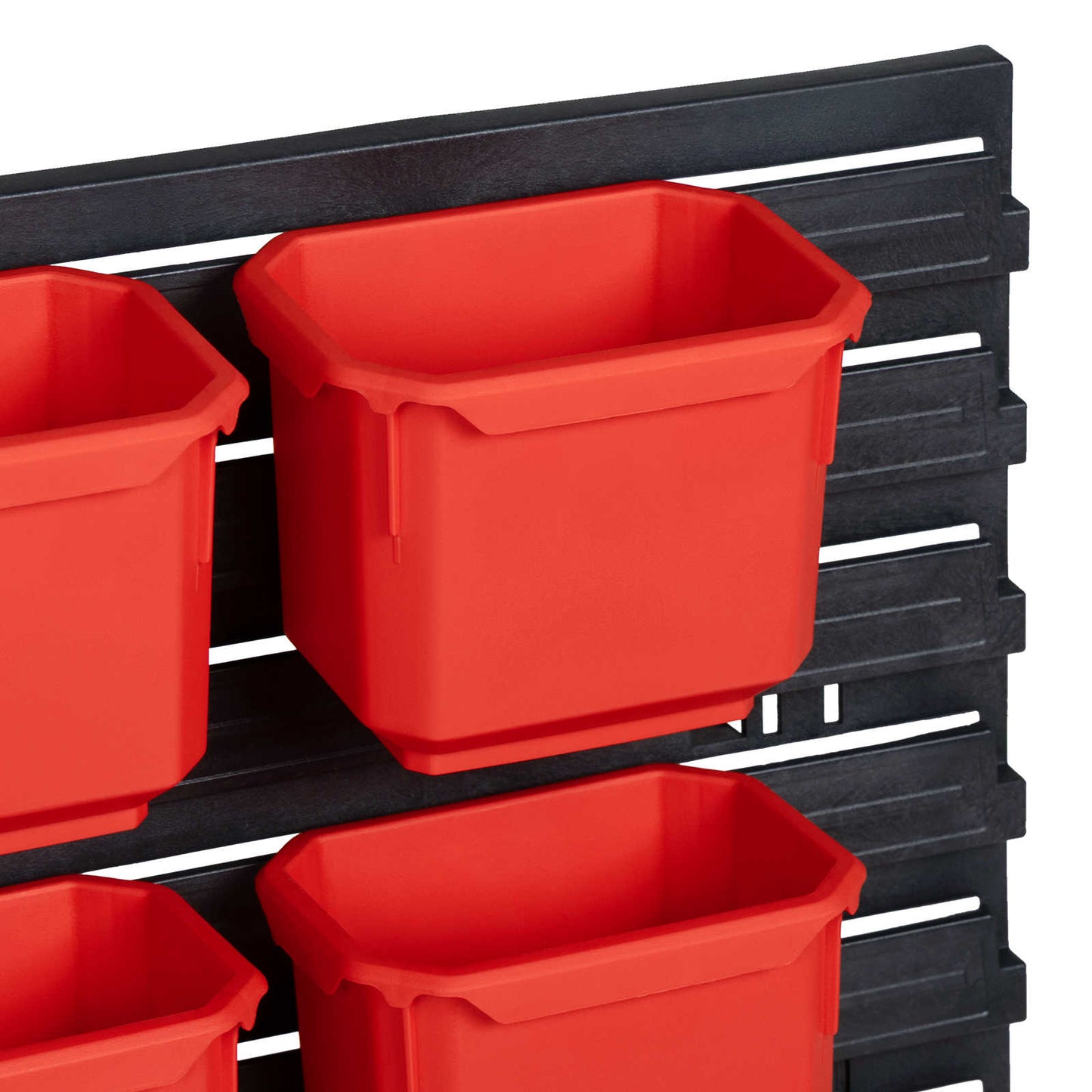 Containerstativ Svart og Rød 77,5 x 2 x 39 cm PP