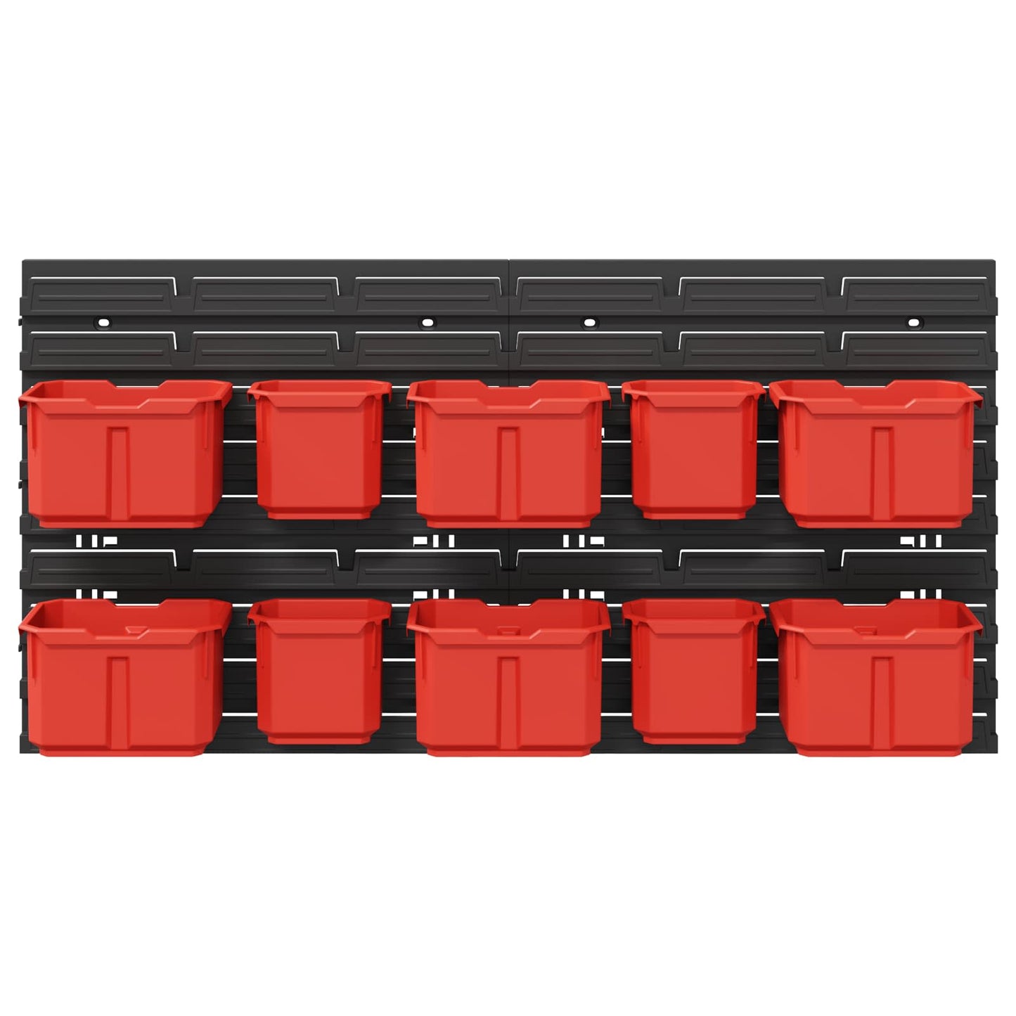 Containerstativ Svart og Rød 77,5 x 2 x 39 cm PP