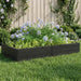 Hevet bed Svart 151 x 75,5 x 25 cm PP
