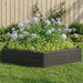Hevet bed Svart 148 x 129 x 25 cm PP
