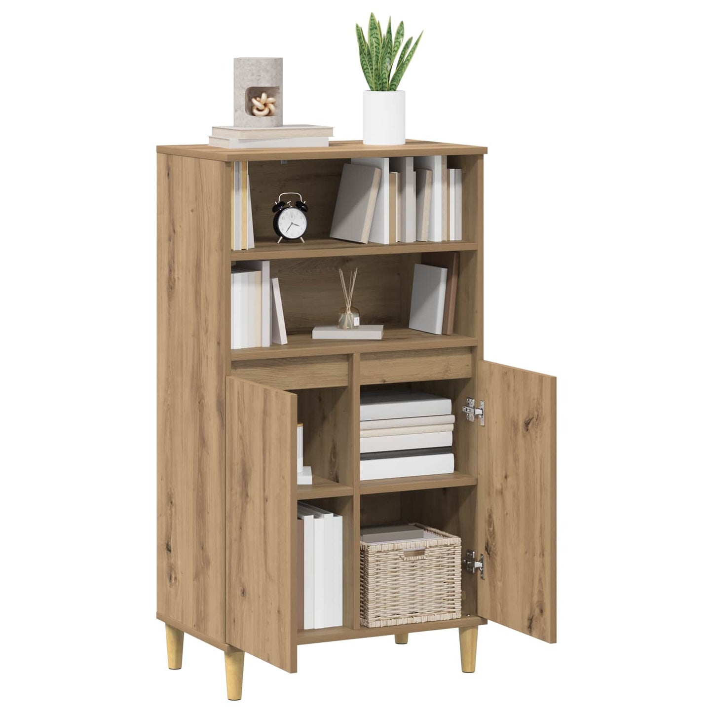 Høyskap Artisan eik 60 x 36 x 110 cm Konstruert tre