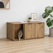 Katt bur møbel Artisan eik 100 x 49 x 45 cm Konstruert tre