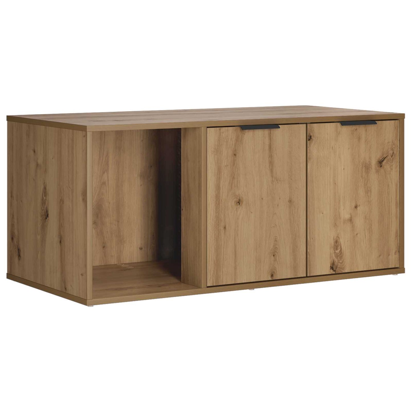 Katt bur møbel Artisan eik 100 x 49 x 45 cm Konstruert tre