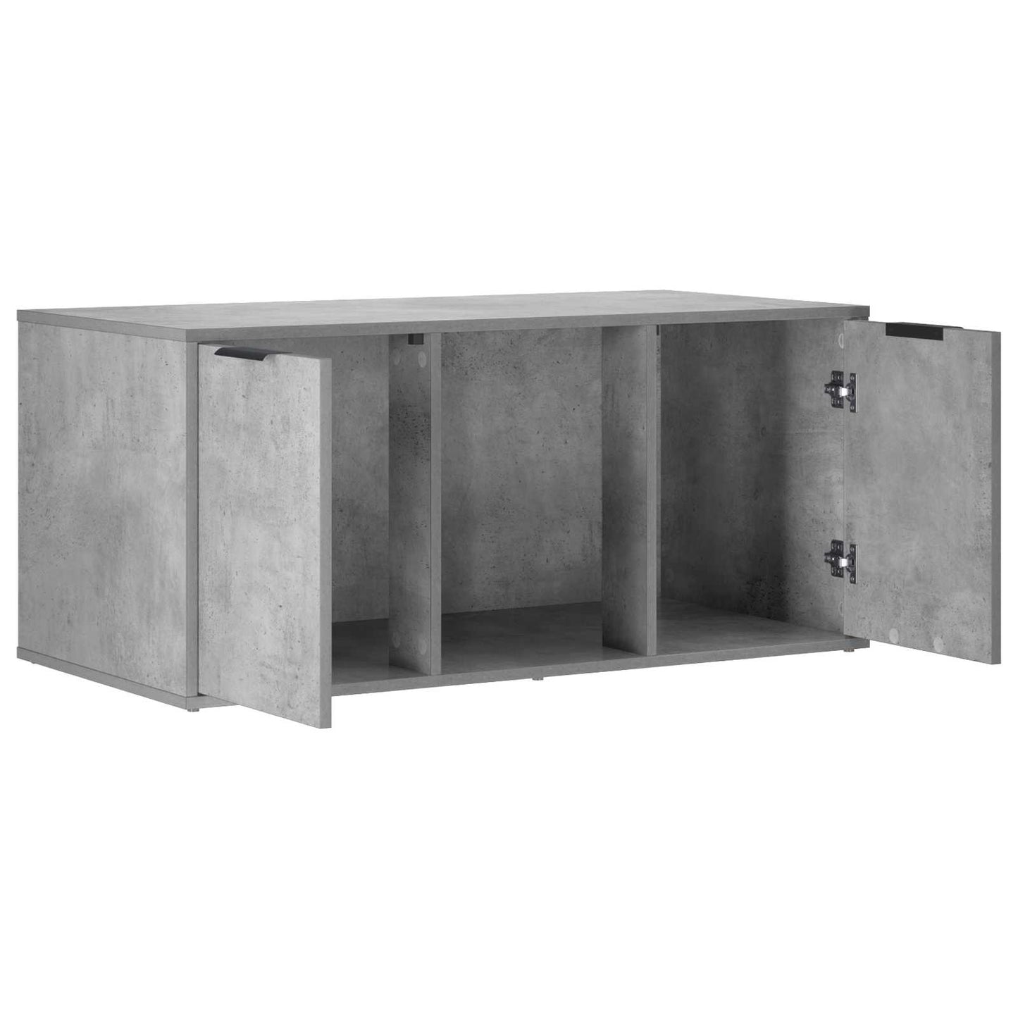 Katt bur møbel Betonggrå 100 x 49 x 45 cm Konstruert tre