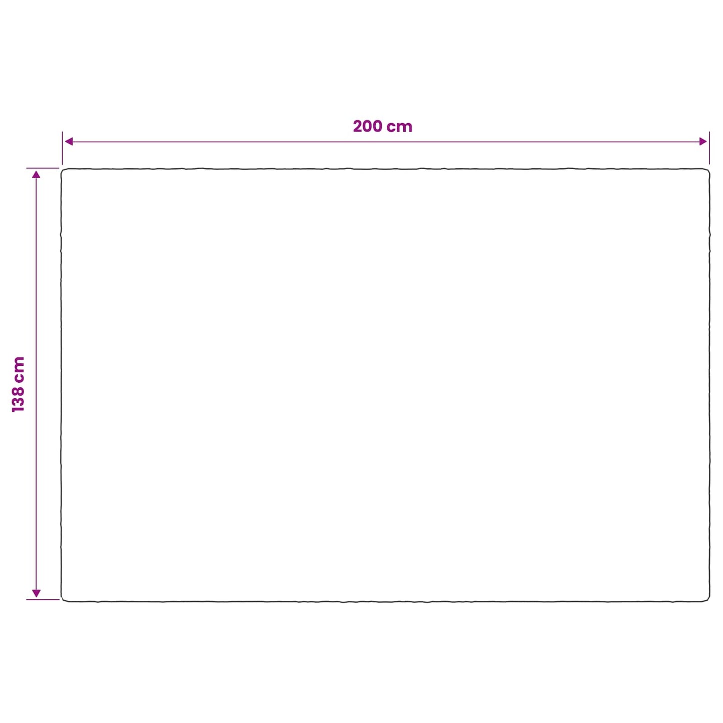 Vektet Teppe Antrasitt 138 x 200 cm 6 kg 100% Bomull 205T