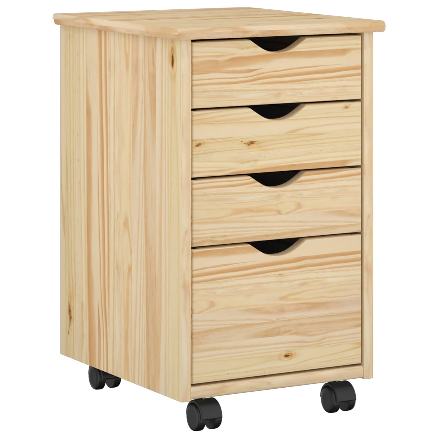 Skrivebordskapsett 2 stk. Brun Heltre furu