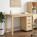 Skrivebordskapsett 2 stk. Brun Heltre furu