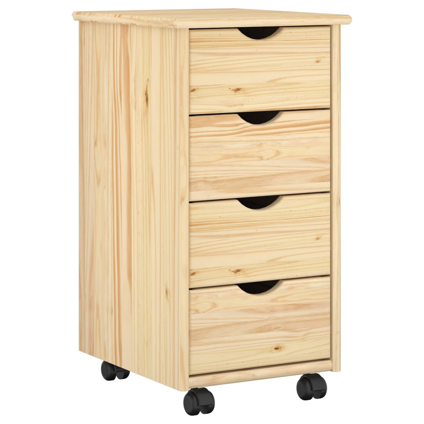 Skrivebordskapsett 2 stk. Brun Heltre furu