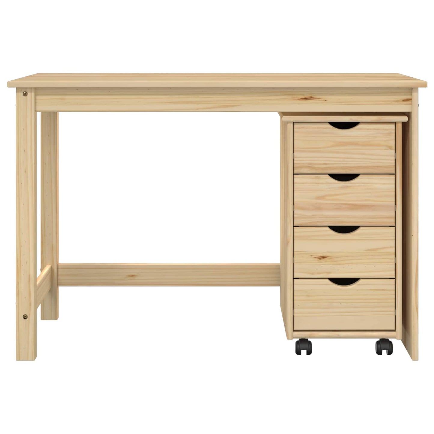 Skrivebordskapsett 2 stk. Brun Heltre furu