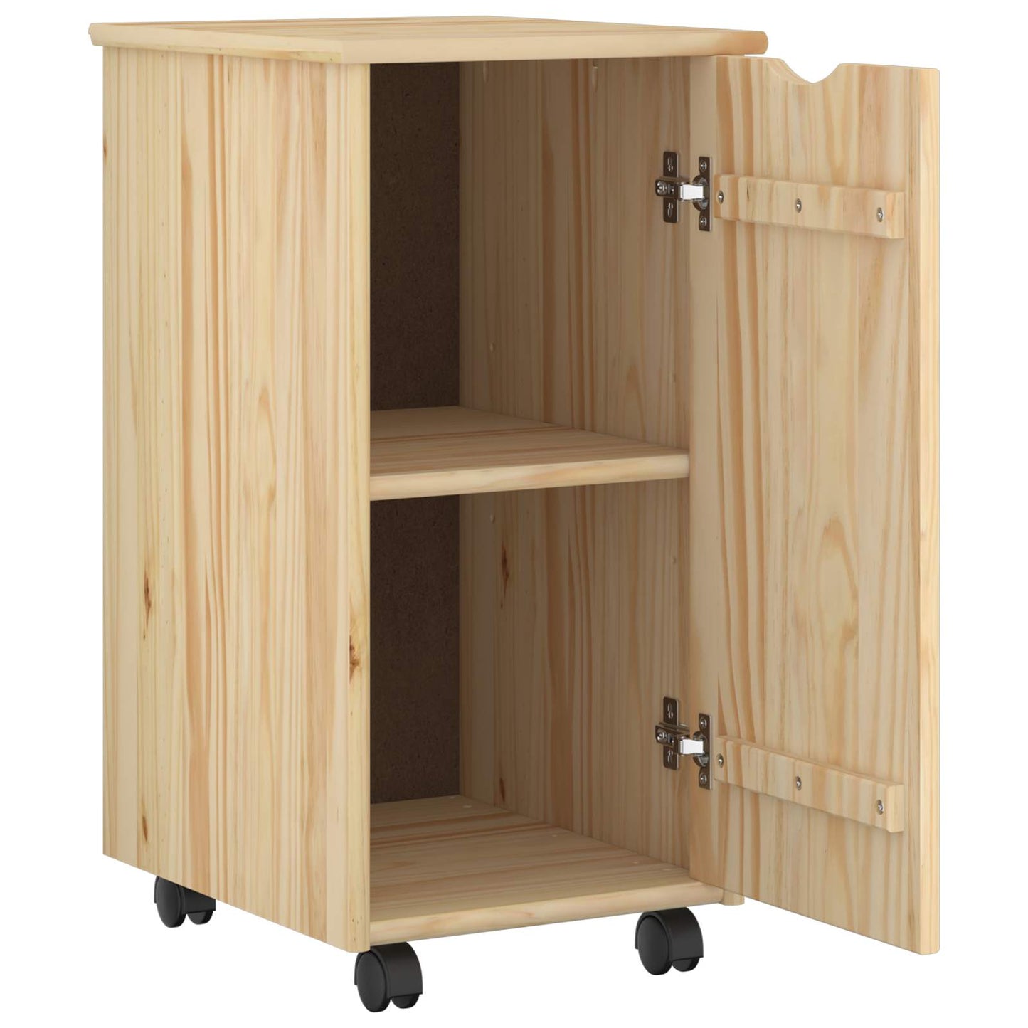 Skrivebordskapsett 2 stk. Brun Heltre furu